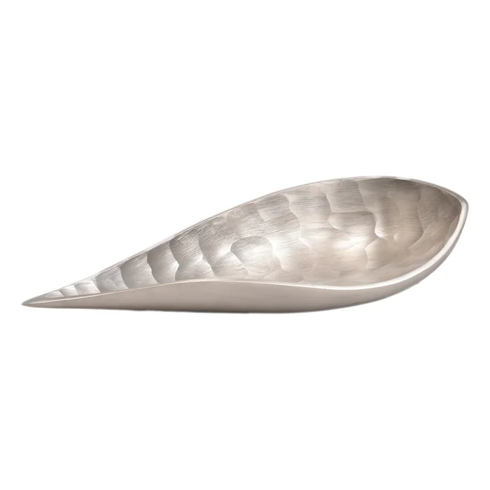 Поднос-лодка 43 см. «Diamond» серебряный — Homier Decor
